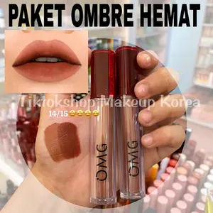 Paket Ombre Lips OMG | Lipcream OMG Ombre Coffe Edition| Lipcream OMG| Ombre OMG Lip Cream | Ombre Lips Lipstick Lipstik Lipgloss omg