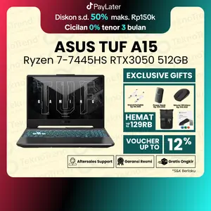 Laptop Gaming Asus TUF Gaming A15 FA506NCG Ryzen 7-7445HS RTX3050 512GB 15.6" FHD 144Hz W11