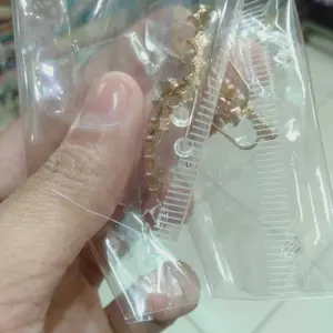 Anting Tusuk Berlian 7 Kristal Zircon Anting Korea Anting Permata Perhiasan Kuping Anting-Anting Berlian Anting Emas Anting Silver Import Cantik Diamond Earrings