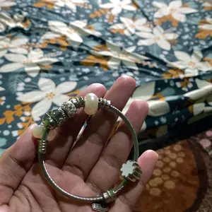 Gelang Titanium Wanita Anti Karat Gelang Tangan Model Manik Manik Gelang Aesthetic Kristal-coco_market