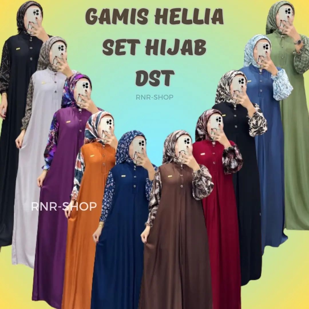 GAMIS HELLIA SET HIJAB DST