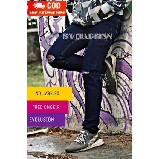 Celana Jeans Putih Skinny Stretch Pria Celana Putih Sobek Celana Sobek Putih Sobek Ripped Jeans Celana Sobek Celana Jeans Sobek Celan Sobek Pria 6