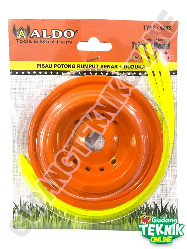 Pisau Senar Potong Rumput ALDO 4261 4263 / Dudukan NYLON Mata Senar Pemotong Rumput Trimmer Head String ALDO 3