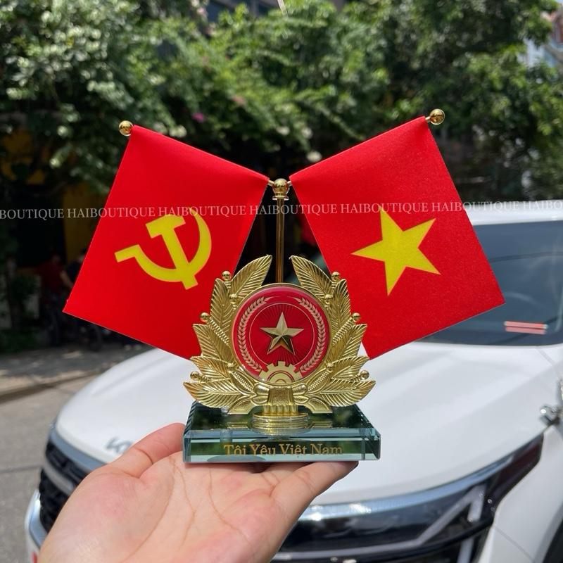 Bộ Cờ Trang Trí Thảm Taplo Xe Ô Tô Cờ Để Bàn Làm Việc