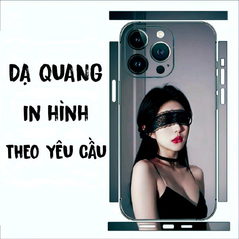   in theo yêu cầu-Dạ Quang  Skin Miếng dán PPF Full viền dán mặt sau điện thoại iphone the gioi phukien 