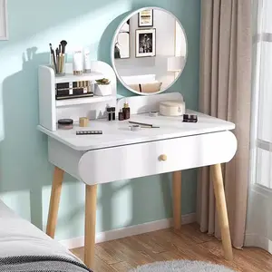 Damaindah Set Meja Rias Kursi Pita/ Meja Rias Set Bangku / Meja Rias Minimalis / Meja Rias Dengan Cermin