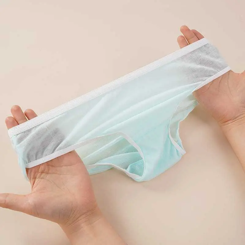 BEARY JEANS BJ260 | 5Pcs One Time Underpants Women Travel Celana Dalam Wanita Tipis Sekali Pakai CD Underwear Cotton Disposable Portable Daily For Travel 1