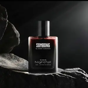 SOMBONG Extrait De Parfum Nightfall Sagne Wangi Tahan 12 Jam Bergamot & Pear Cardamom & Coriander Vetiver Amber Musk Sandalwood