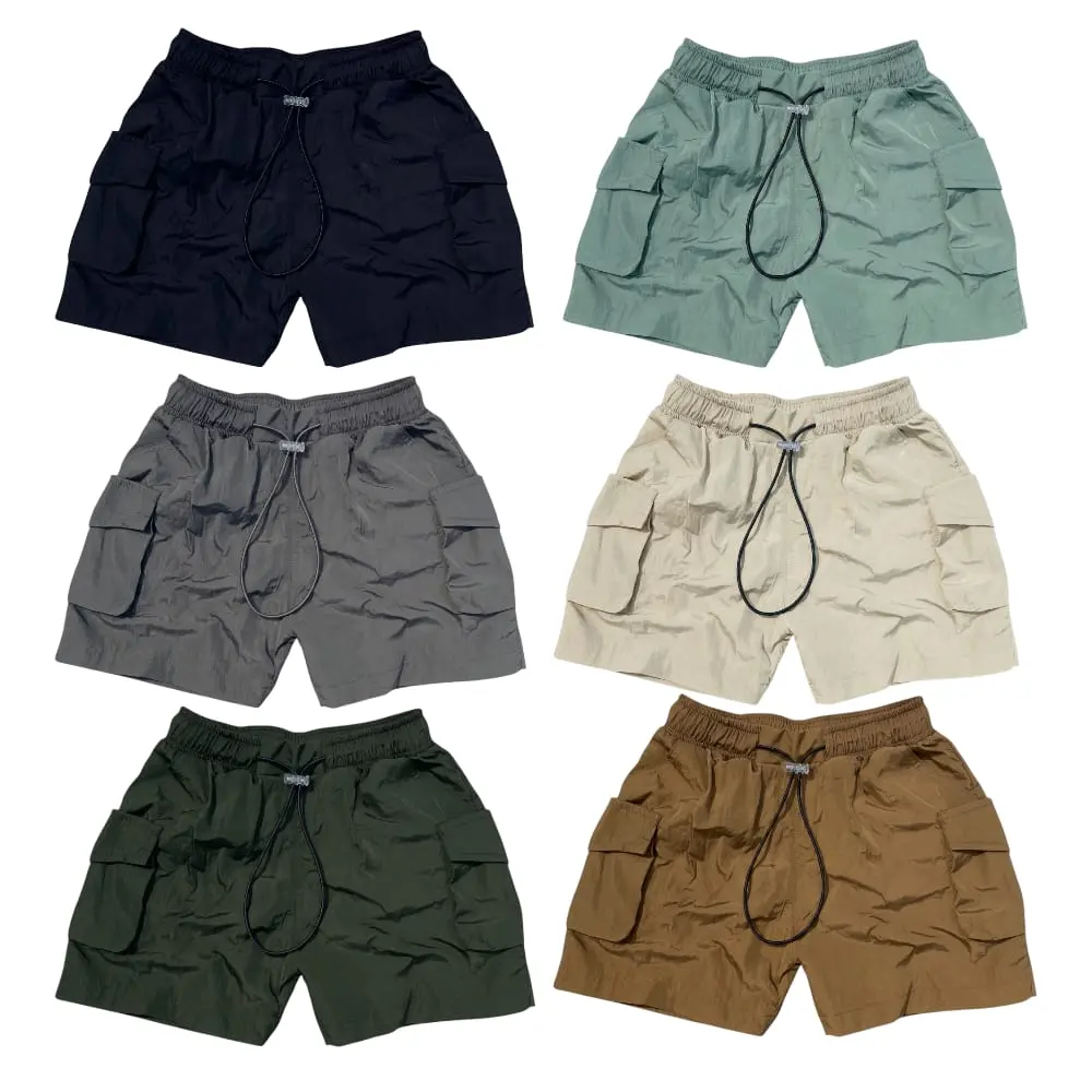 Celana Cargo Pendek Anak Laki-Laki Bahan Dusky Crinkle/Parasut - Fashion Anak Laki-Laki Perempuan Celana Cargo Anak