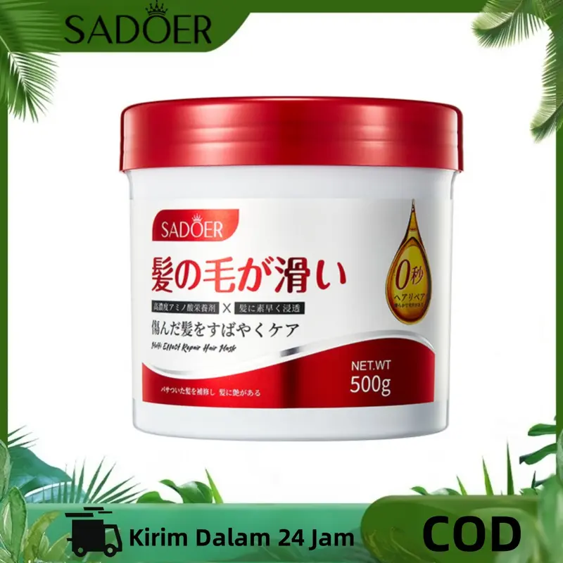 SADOER Japan Hair Mask Keratin Conditioner Masker Kondisioner Rambut 500g Original 100% Treatment Smoothing 0