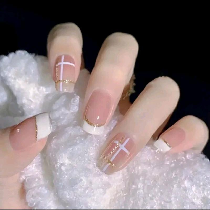  Mã  R921_ nail xinh Nail box bền đẹp bộ 24 móng + tặng kèm phụ kiện keo dán dành cho Nữ 