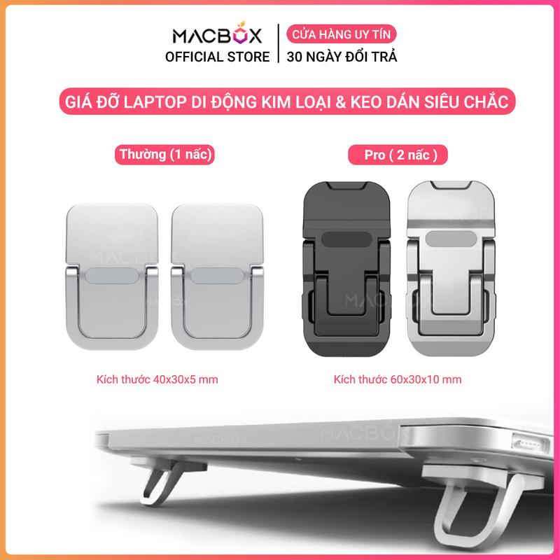 Giá đỡ laptop di động đế tản nhiệt cho Laptop, kê laptop Macbook siêu mỏng dạng kickflt