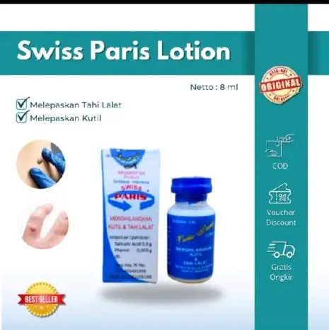 SWISS PARIS LOTION PENGHILANG TAHI LALAT & KUTIL 10 ML ORIGINAL Bisa COD 0