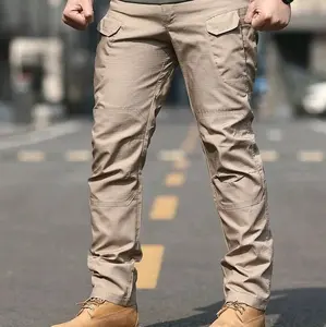Celana Panjang Cattaringan Tactical Army Pria Khaki Grey - Dark, Santai, Kantong, Loreng, Formal, Chino Paspampres Original Celana Keren Casual Slim Fit Katun Premium Tahan Lama Cargo