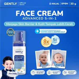 GENTLY Baby Face Cream Advanced 5-in-1 dengan 5x Ceramide dan 8x Hyaluronic