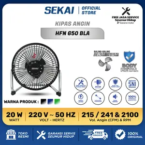 SEKAI Kipas Angin Meja Mesin Tornado / Kipas Angin Duduk 6 Inch - HFN 650