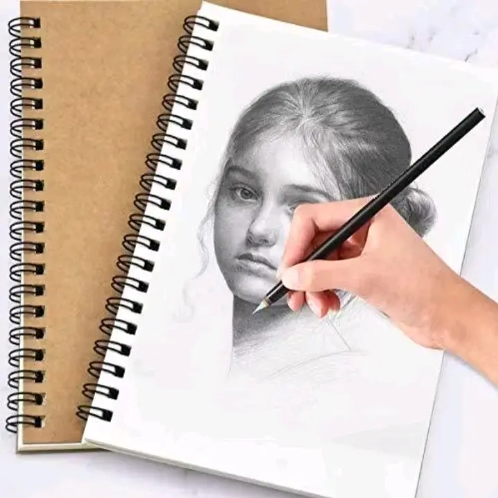 BUKU SKETSA, SKETCHBOOK, Buku Sketsa Polos, Sketchbook A6 dan A5, Buku Sketsa Coklat,HVS,Book paper. 2