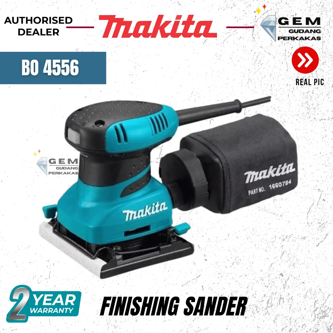Makita BO4556 Mesin Amplas Kayu Finishing Sander 200 Watt BO 4556 B O 4556 BO 45 56