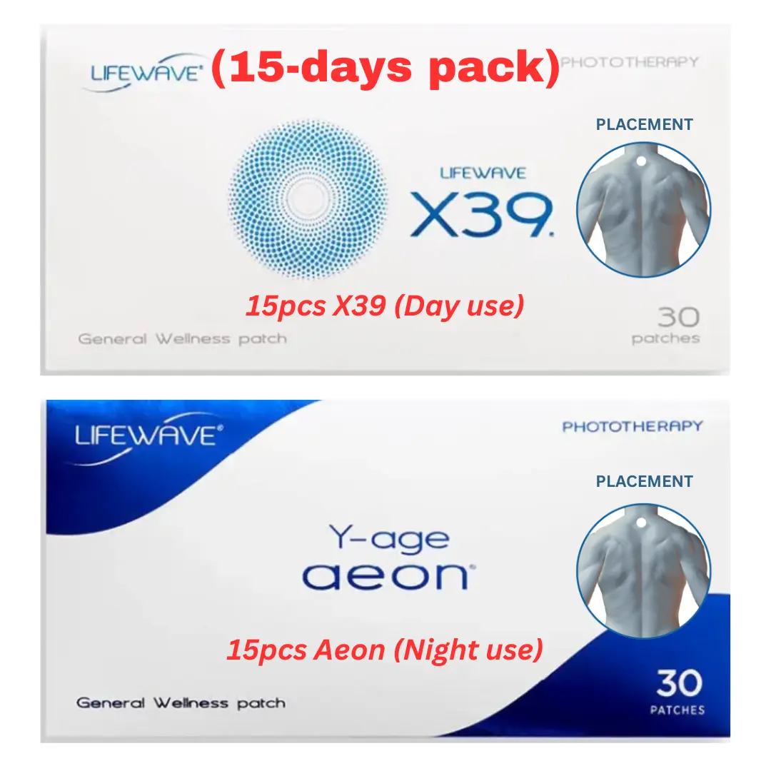Combo trial set) Lifewave X39 + Y-age Aeon Phototherapy Patch 1