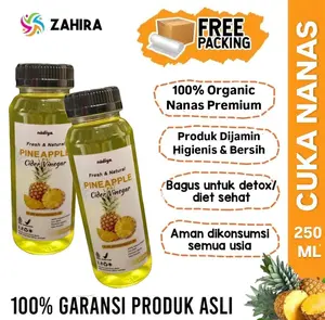 CUKA NANAS 250ml Asli Tanpa Campuran 100%  Kualitas Premium Untuk Kesehatan Pineaple Cider Vinegar
