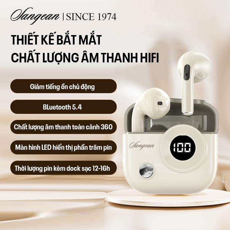 Tai Nghe Bluetooth Không Dây Sangean, Trong Tai, Với Màn Hình Kỹ Thuật Số, Giảm Tiếng Ồn, Chất Lượng Cao, Bluetooth Siêu Dài, Ưa Nhìn, Unisex
