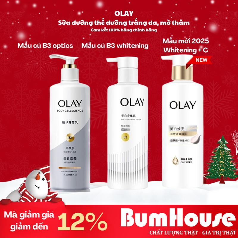 Kem Dưỡng Thể Olay B3 Optics B3 Whitening Whitening Vitamin C Mẫu Mới 260g