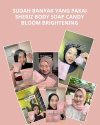 Gambar [BUNDLING 3 IN 1] Sheriz Candy Bloom Body Soap + Body Lotion Brighthening +  Whitening Body Booster  Mencerahkan Niacinamide Memudarkan Membersihkan Perawatan Tubuh Wangi Pencerah serum lokal care Badan - 1 pcs Body Soap dari Glowvella Store Kab. Gresik 4 Tokopedia