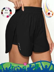Shorts deportivos para mujer 2 en 1, cómodos y transpirables para yoga, gimnasio y correr, ropa deportiva de verano para damas