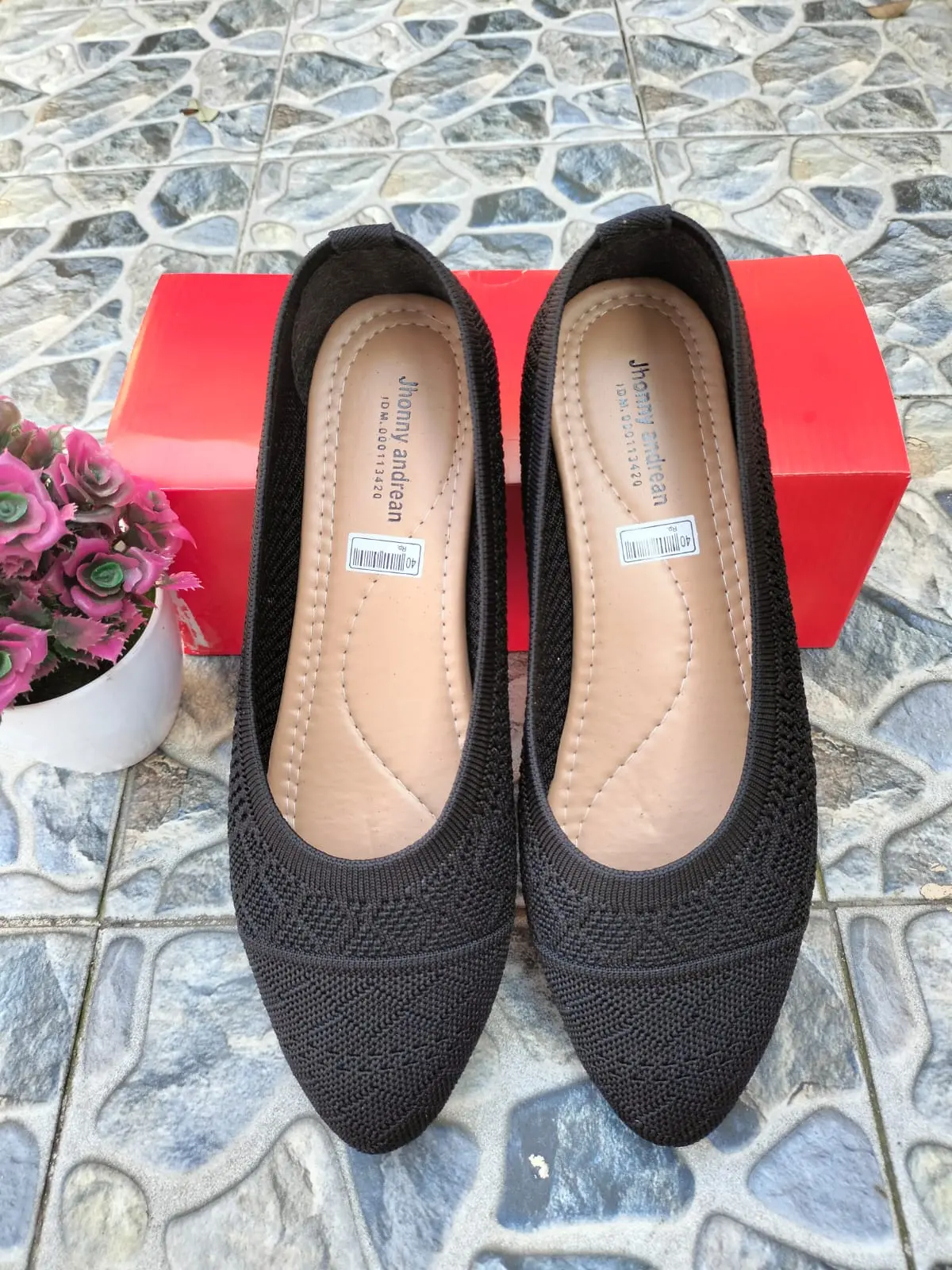Flatshoes Rajut Wanita Anti Slip | Sepatu Wanita Kekinian