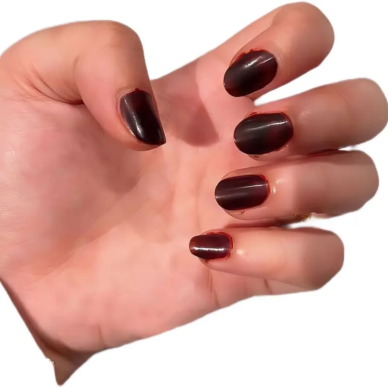 RAHMA HENNA ISI 6 MAROON SULTAN DARK BERKILAU HALAL Kuku Nail 4