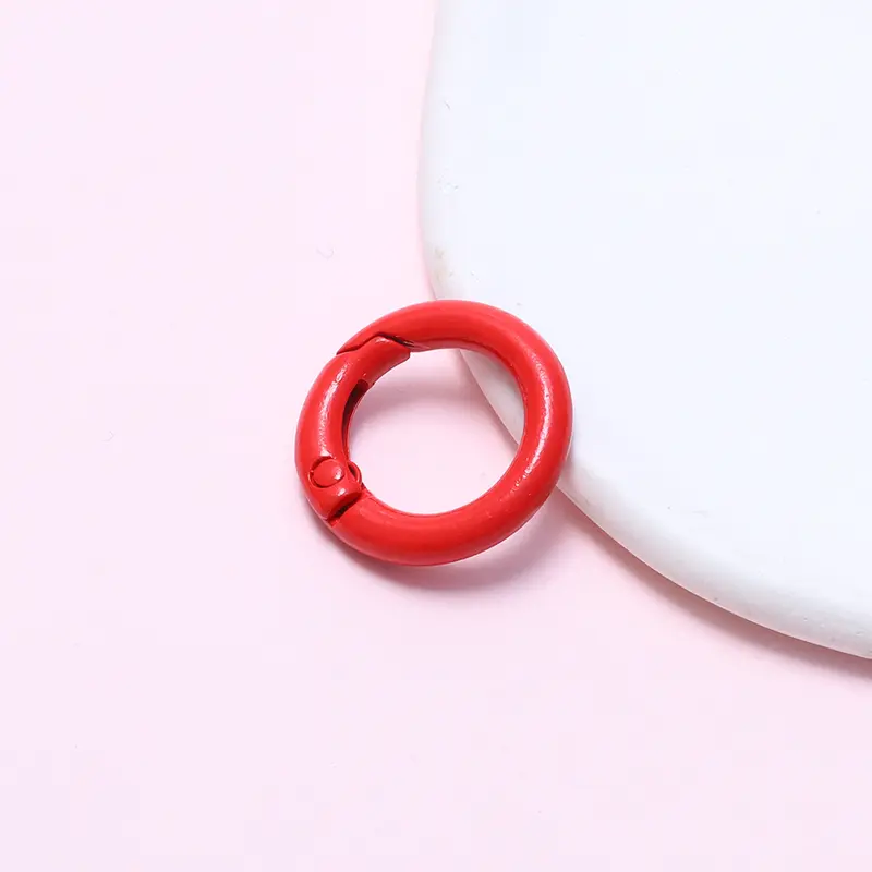 Dây Chuyền Chìa Khóa Móc Cài Tròn, Kích Thước 20MM, Chất Liệu Vecni Nướng Bánh, Mặt Dây Chuyền Cho Móc Chìa Khóa, 1 Chiếc 6