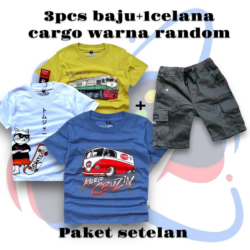 Baju Kaos Anak Motif Bis Telolet Terbaru Setelan Anak Laki Laki Fashion Anak 5
