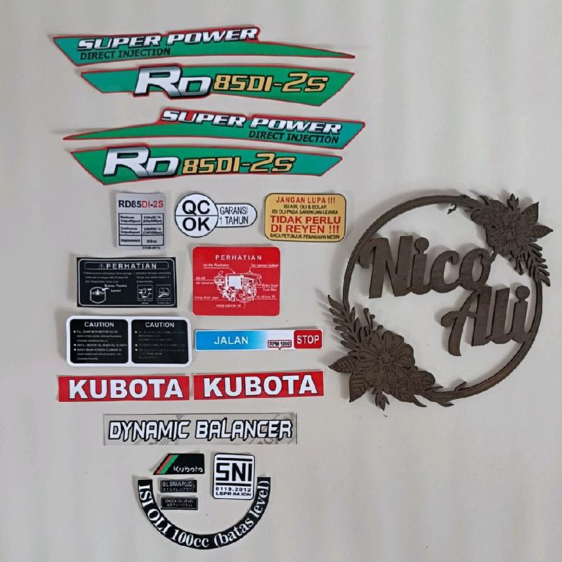 Stiker Mesin bajak sawah 2S RD 85 - Shop | Tokopedia