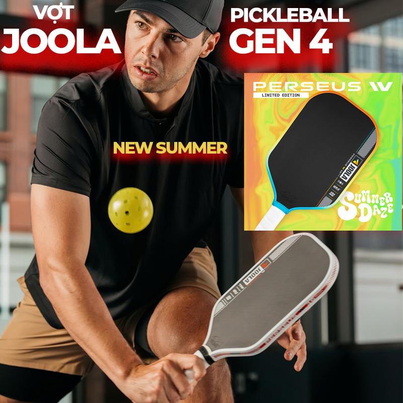 [NEW SUMMER] Vợt Pickleball Joola Perseus Gen 4 Và Joola Gen 4 Summer Check NFC 16mm Mặt Nhám Full Cacbon Công Thủ Toàn Diện, Tặng Kèm Cuốn Cán I CHANLONG