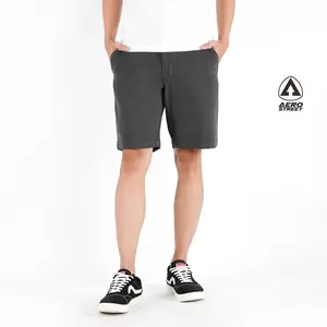 Aerostreet Chinos Pendek Emilio Abu Tua Celana Pendek Chino EAAAA