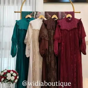 Gamis Brokat Mewah || by Shella Saukia