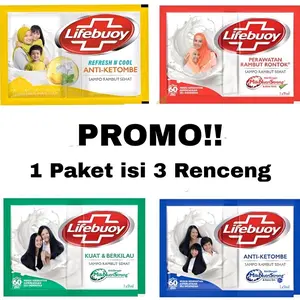 JATIM PROMO Sampo LIFEBUOY EMERON RANDOM 3 Renceng Sachet 72 pcs