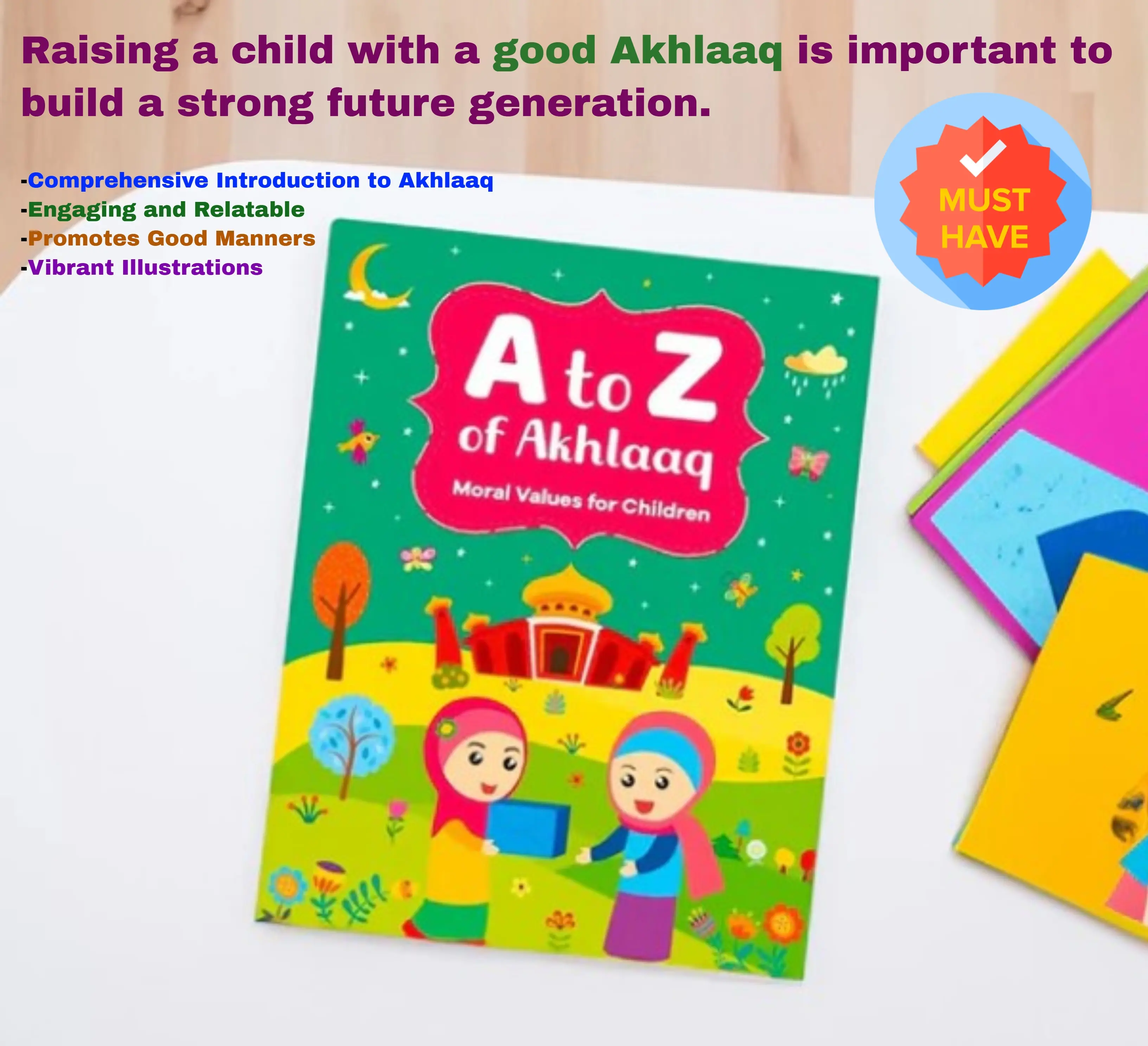 (NEW COVER) A to Z AKHLAAQ | MORAL VALUES OF ISLAM | ISLAMIC BOOKS FOR CHILDREN