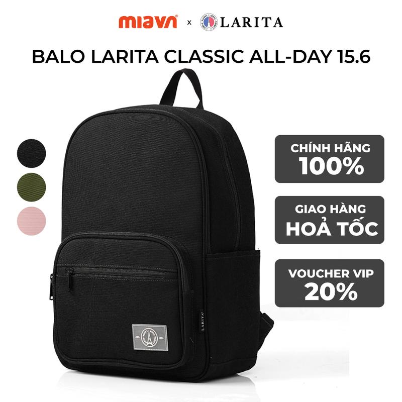 TOP Balo Laptop Larita Classic All-Day 15.6" Thời Trang Nam Nữ Bền Bỉ, Kháng…
