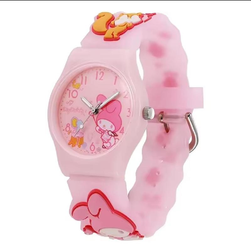 Jam Tangan Anak Lucu Gelang Cinamorol Jam Tangan Karakter 3D Hello Kitty Kuromi Melody Mainan Anak 6