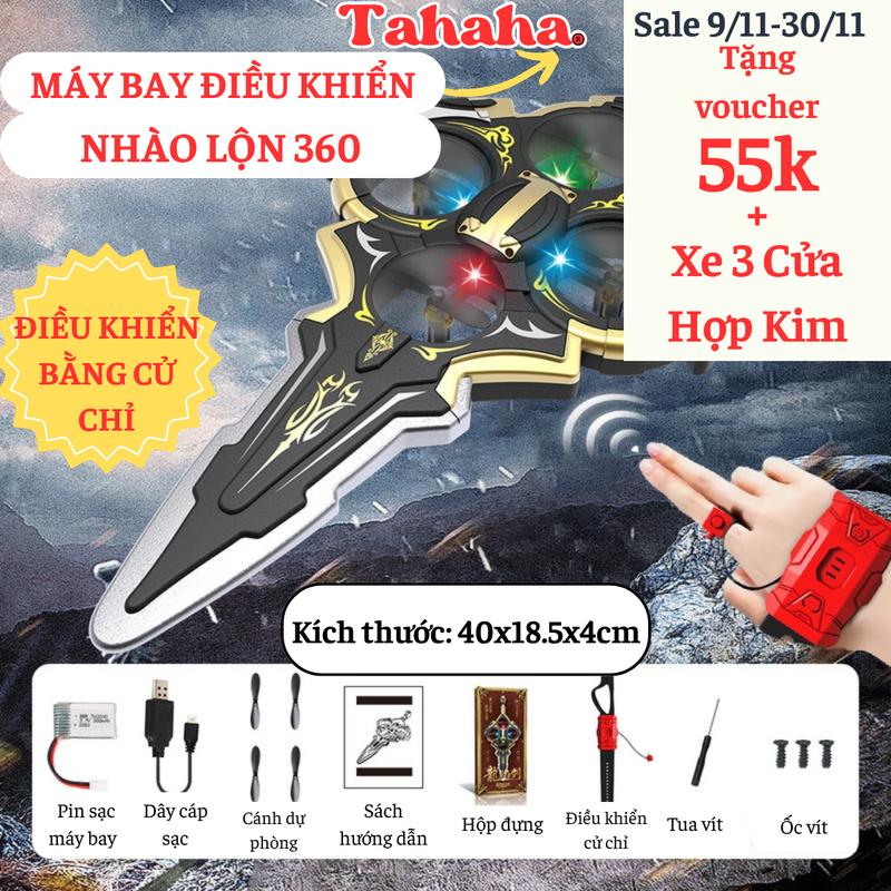 Bằng Xốp Kiếm Bay Điều Khiển Từ Xa TAHAHA Tặng Kèm Pin Điều Khiển Nhào Lộn 360 độ Máy Bay Điều Khiển