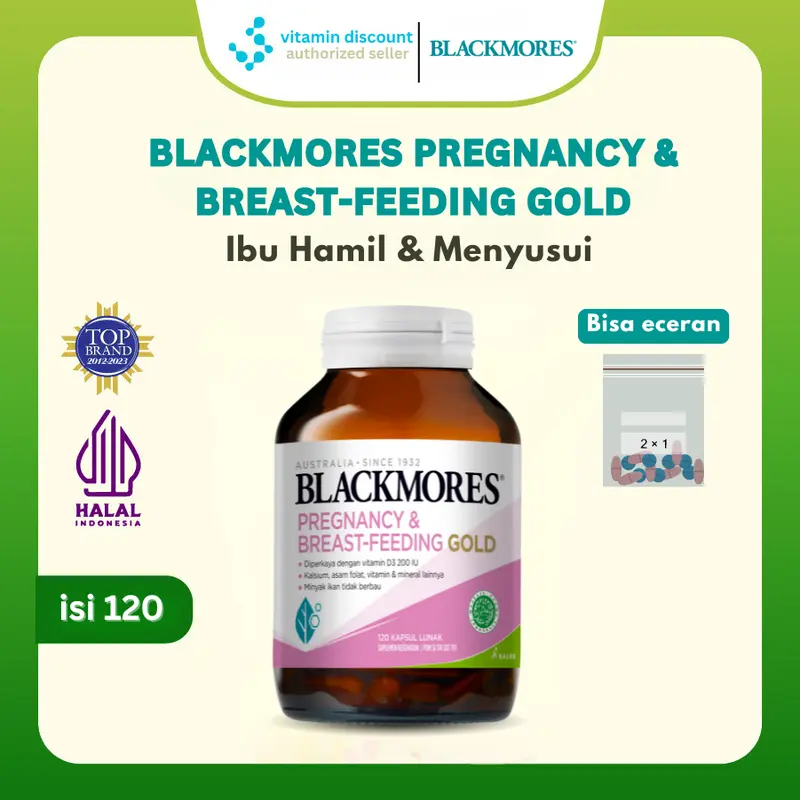 [ASLI] Blackmores Pregnancy & Breast-Feeding Gold Ibu Hamil Menyusui isi 120 0