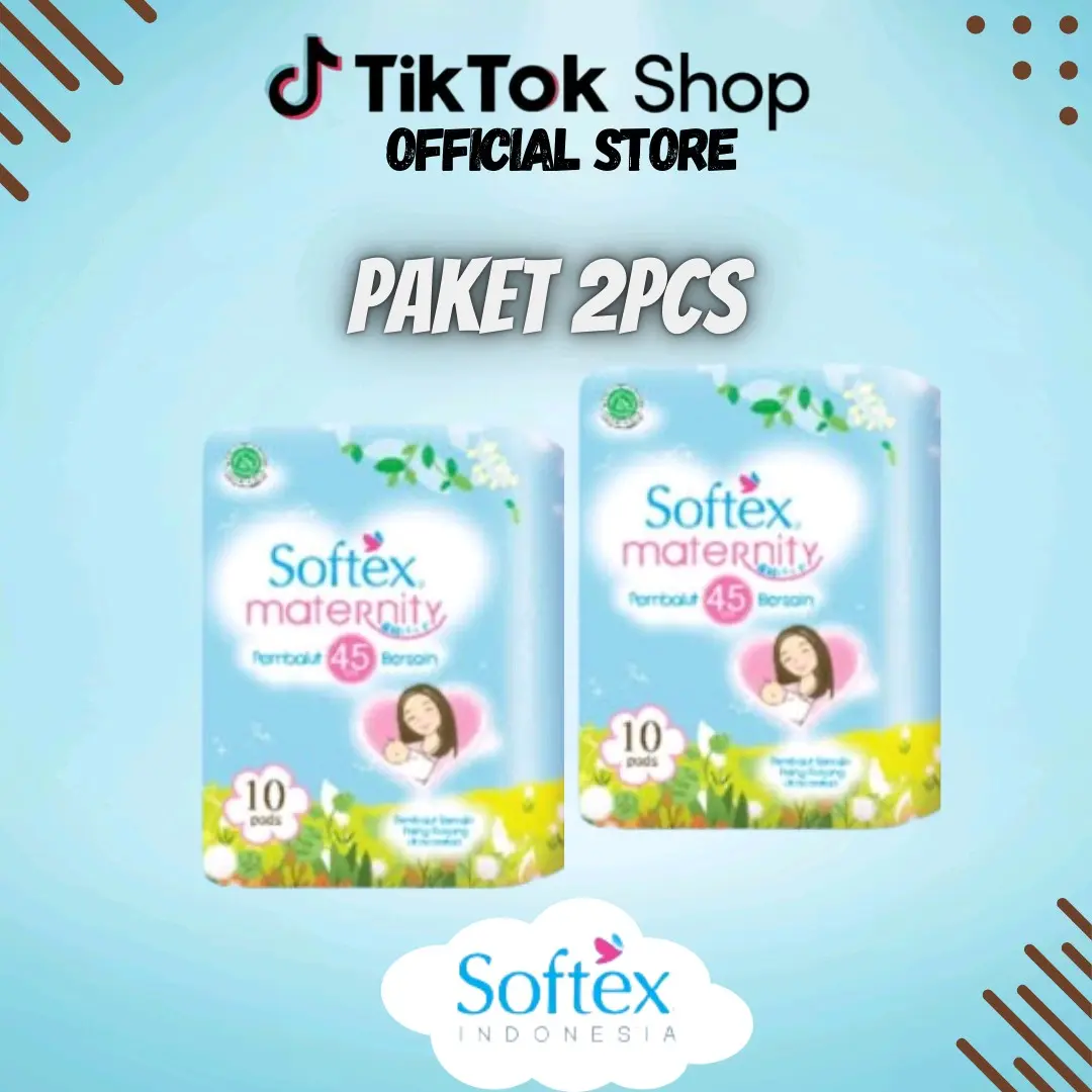 [Paket 2pack] Softex Maternity 45cm Pembalut Bersalin untuk Wanita Isi 10