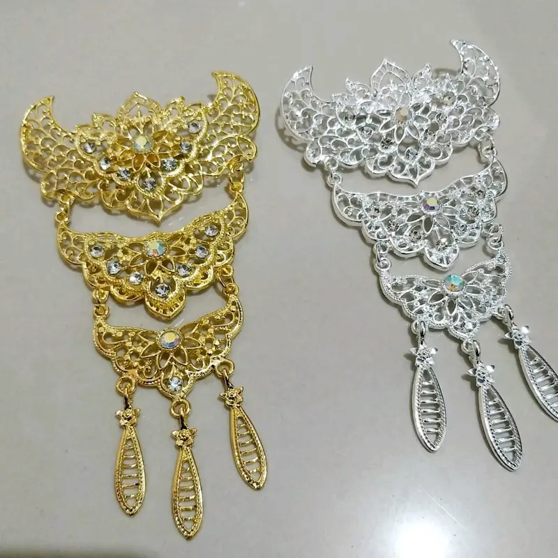 Bros Kebaya Susun 3/Bros KutuBaru/Bros Jilbab Susun,Bros Hijab Clips Silver 6