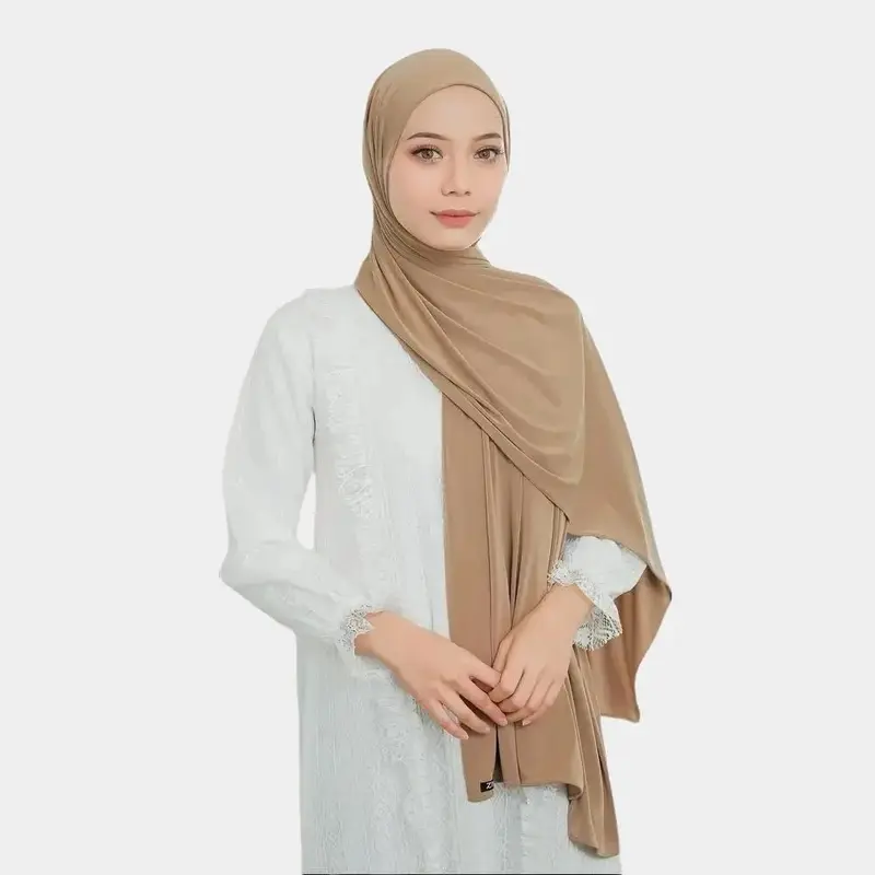 ZIYA Hijab - Pashmina Instan Jersey Premium Jilbab Syal Panjang Kerudung Pashmina Syari Wanita Muslim 0
