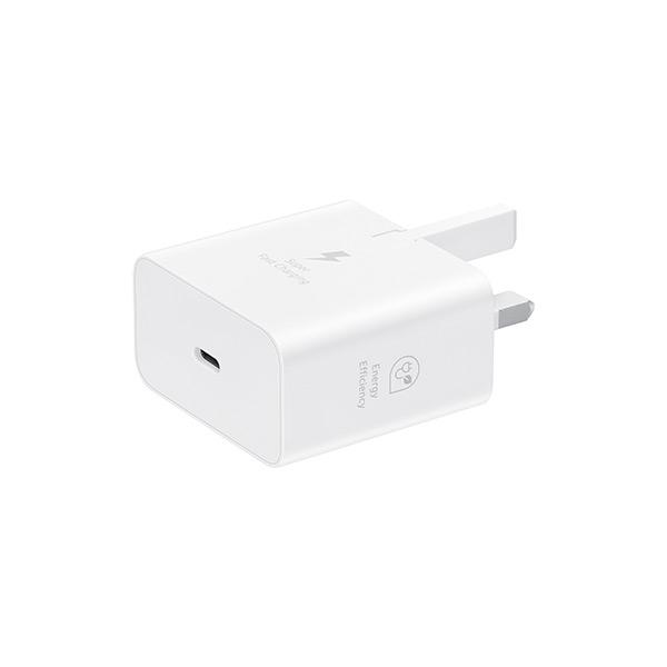 Samsung 25W Super Fast Charging Power Adapter Without Cable | UK Plug Charger Adapter Type C 6