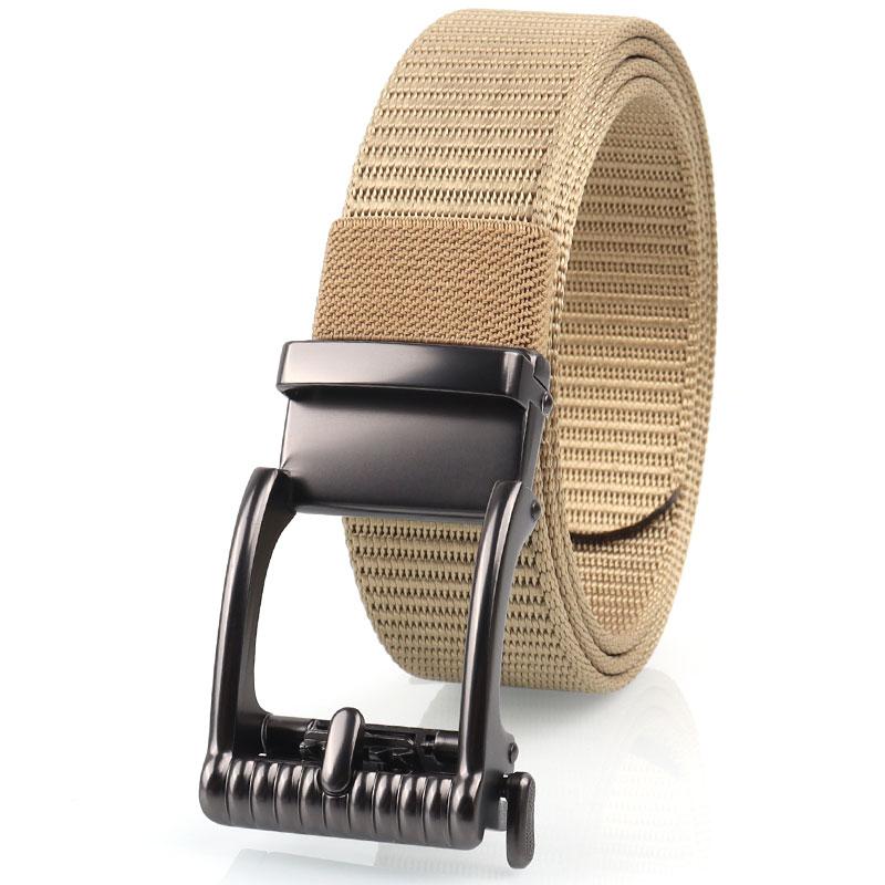 Product Introduction of Canvas belt men&#39;s automatic buckle belt alloy buckle head casual versatile Korean style student belt for young and middle-aged people 4