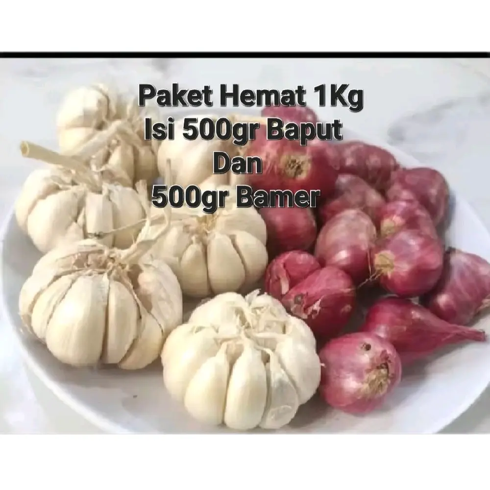 Mix 1Kg Bawang Merah Dan Bawang Putih Spices Rempah Jahe Paket Food