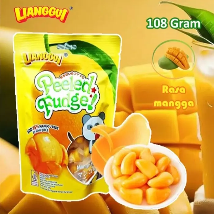 Permen lianggui jelly kupas rasa manggo ( HALAL ) 2