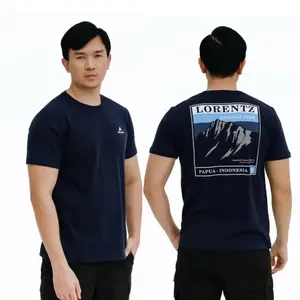 Obral Kaos Pendek Eiger OriginaI Cartenz Pyramid Navy T-Shirt